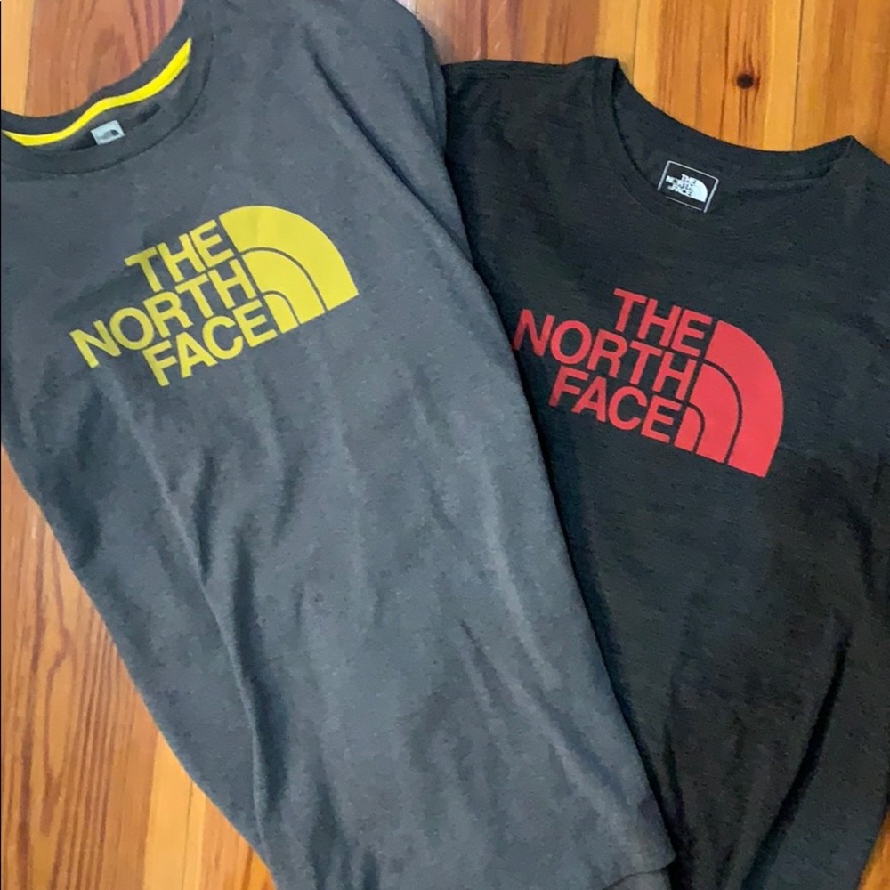 Two Men’s North Face Shirt Sleeve T-shirts